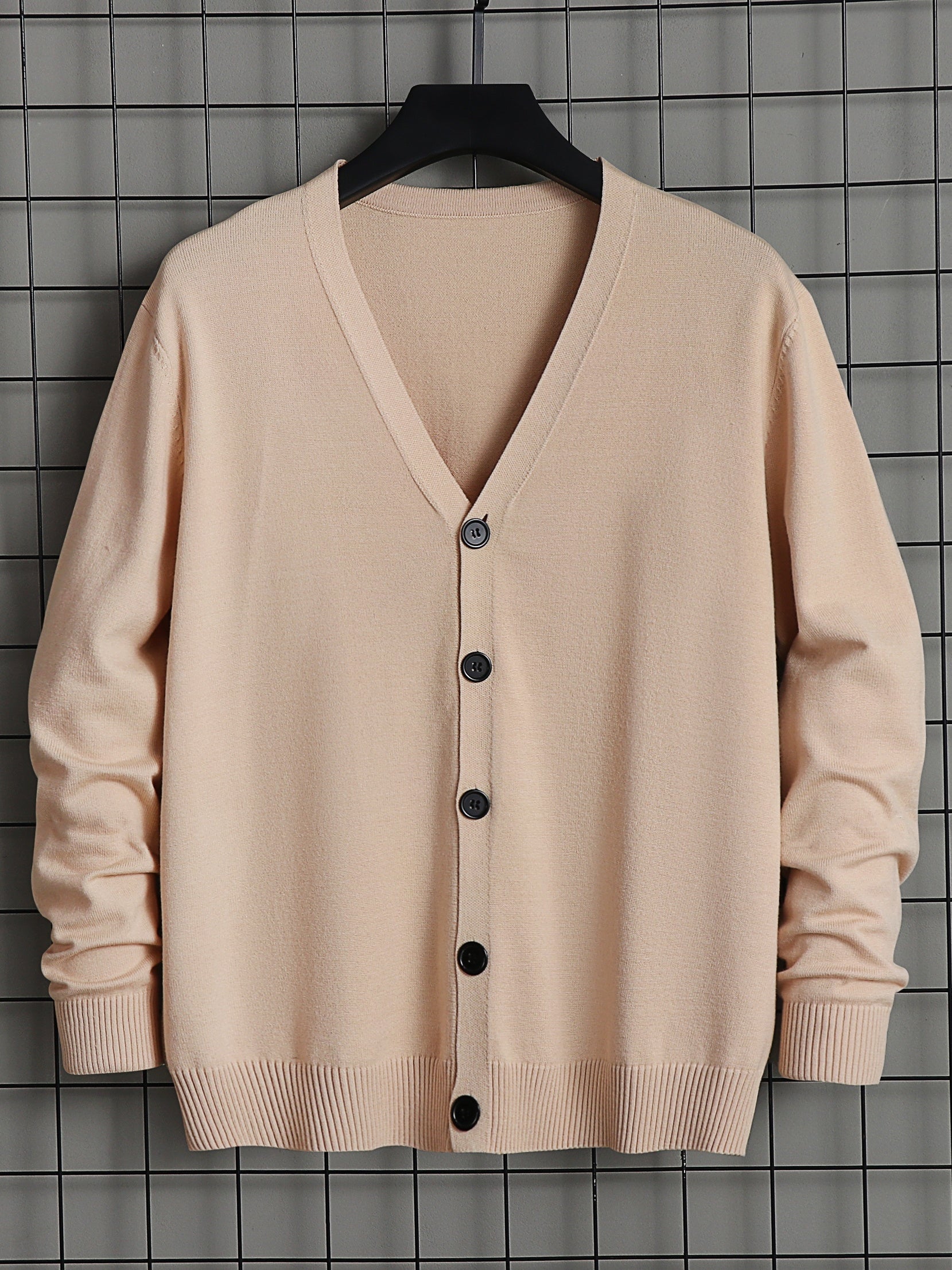Men's V Neck Button Cardigan Sweater