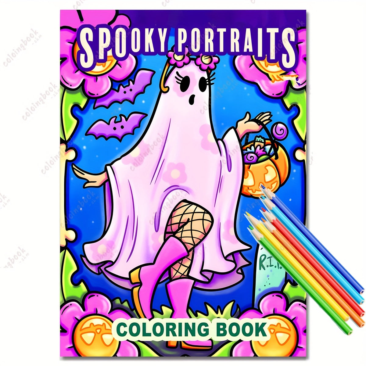Deluxe Creepy Portrait Painting Coloring Book - Upgraded Edition