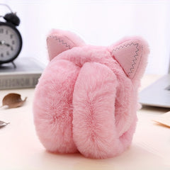 Foldable Large Cat Head Earmuffs Warm Ear Warmer
