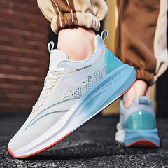 Women's Luminous Waterproof Running Shoes Soft Sole Jogging Sneakers