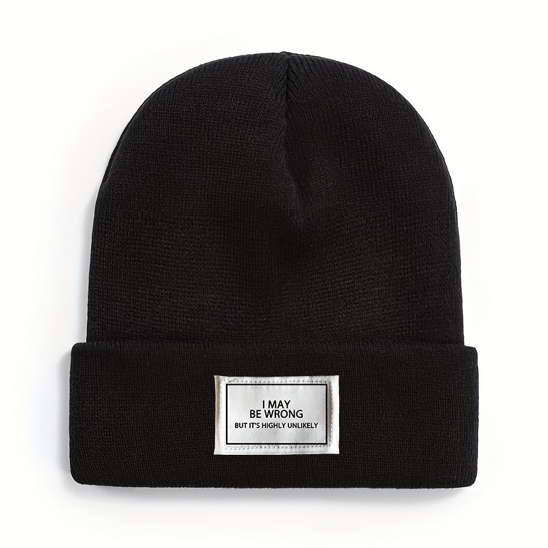 Winter Warm Knitted Hat Outdoor Beanie Soft Comfortable Hat