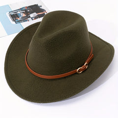 Warped Woolen Top Hat Autumn And Winter Jazz Hat British Retro Felt Hat
