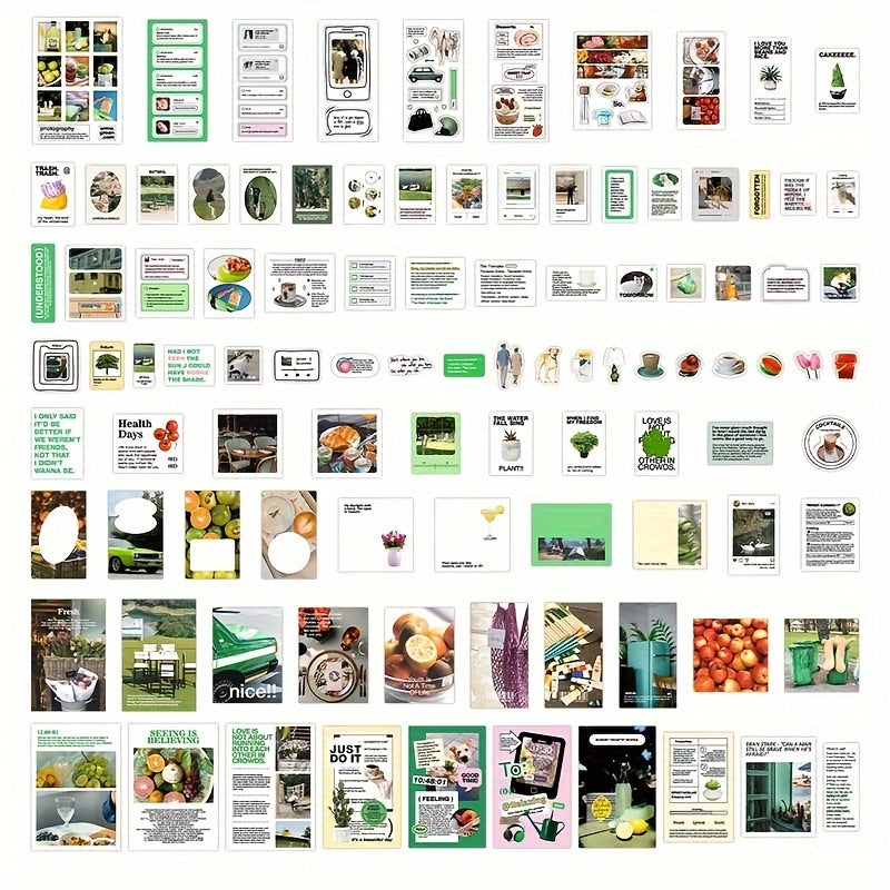 200pcs Nostalgic Love Theme Sticker Set