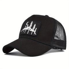Forest Patch Mesh Trucker Hat Sunshade Baseball Cap Adjustable Dad Hats