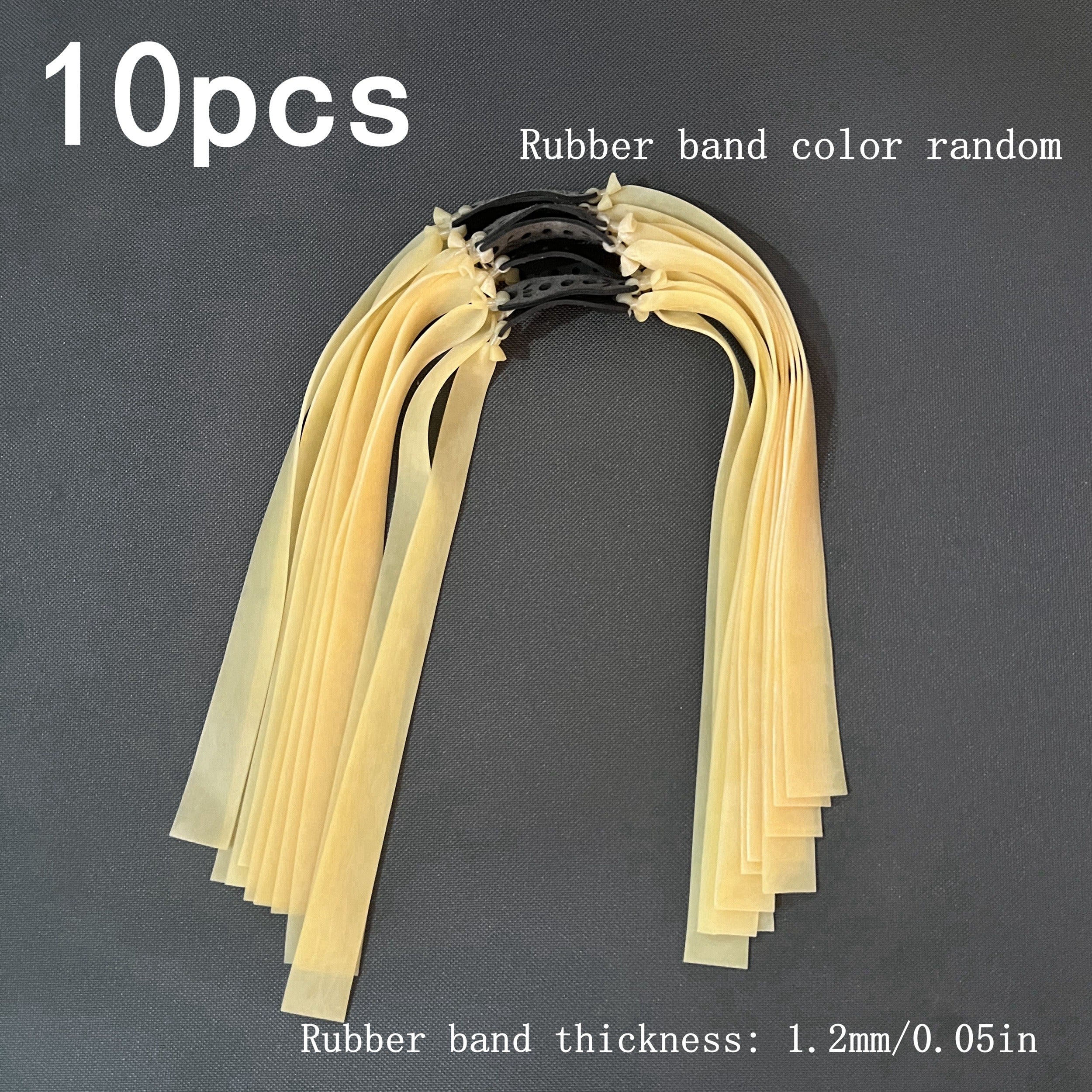 10pcs Elastic Tubular Bands Replacement Rubber Band for Outdoor Games