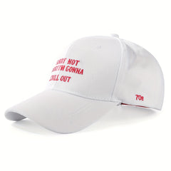 Letter Embroidery Cotton Baseball Cap Unisex Dad Hats Adjustable Casual Sun Hats