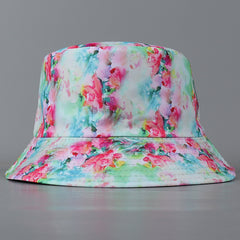 Floral Fisherman Hat & Watercolors Sun Hat for Women - Reversible Bucket Hat