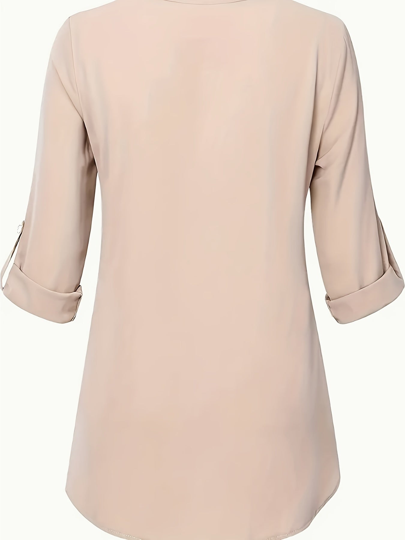 V-Neck Long Sleeve Blouse