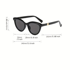 Vintage Cat Eye Sunglasses Big Frame Leopard Sunshade Eyeglasses