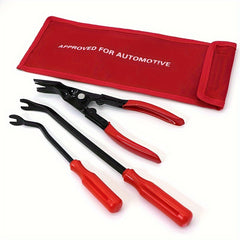 3pcs Car Clip Remover Tool Clip Pliers Set Fastener Removal Tool Auto Trim Remov