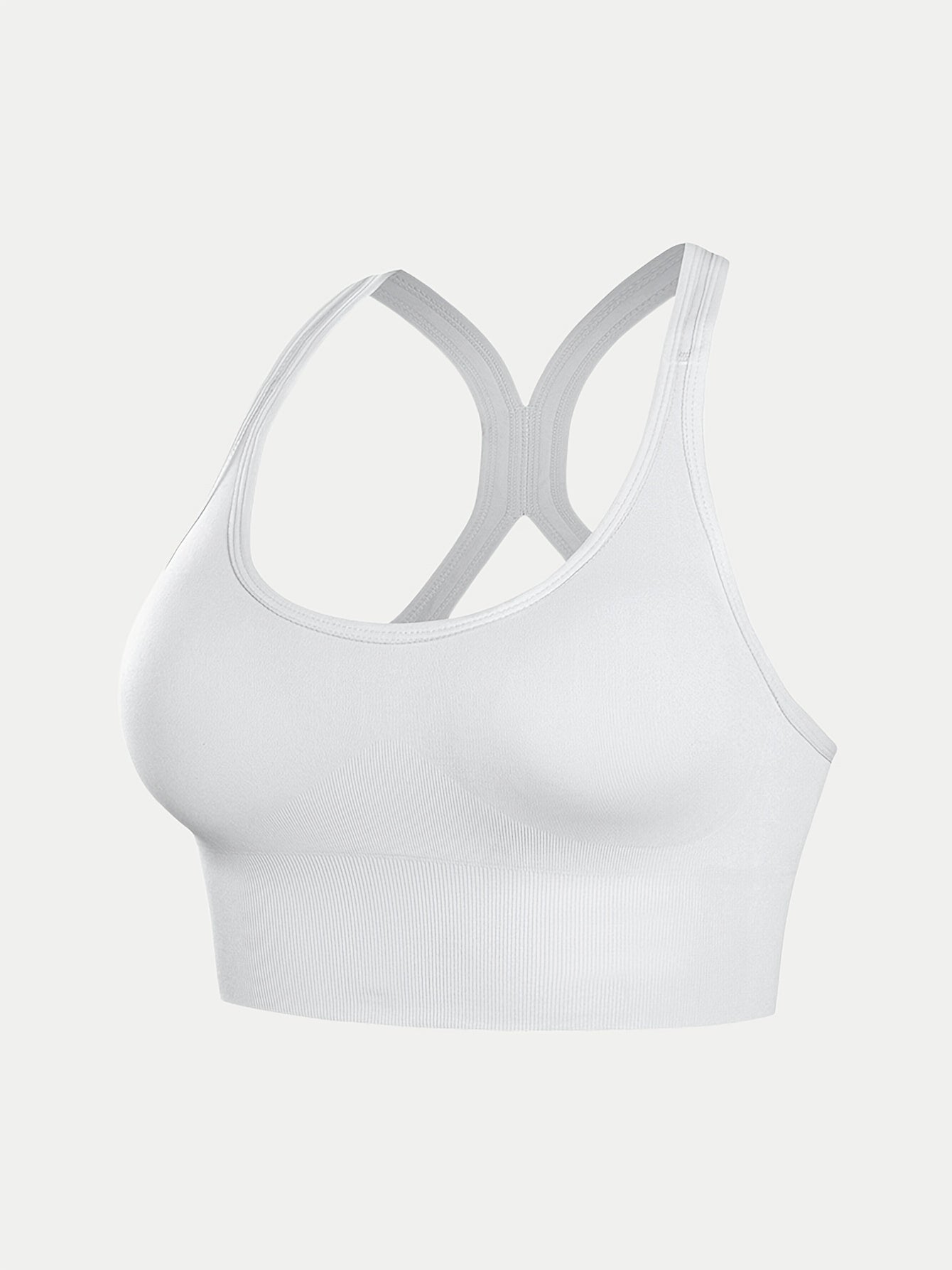 Criss Cross Back Sports Bra Push Up Shockproof Bra