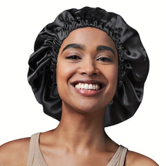 Adjustable Extra Large Satin Bonnet Silk Cap for Men and Women