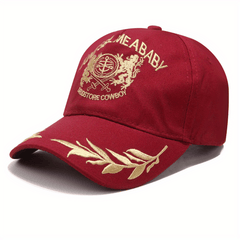 Men's Summer Grain Embroidery Baseball Cap Outdoor Sun Hat