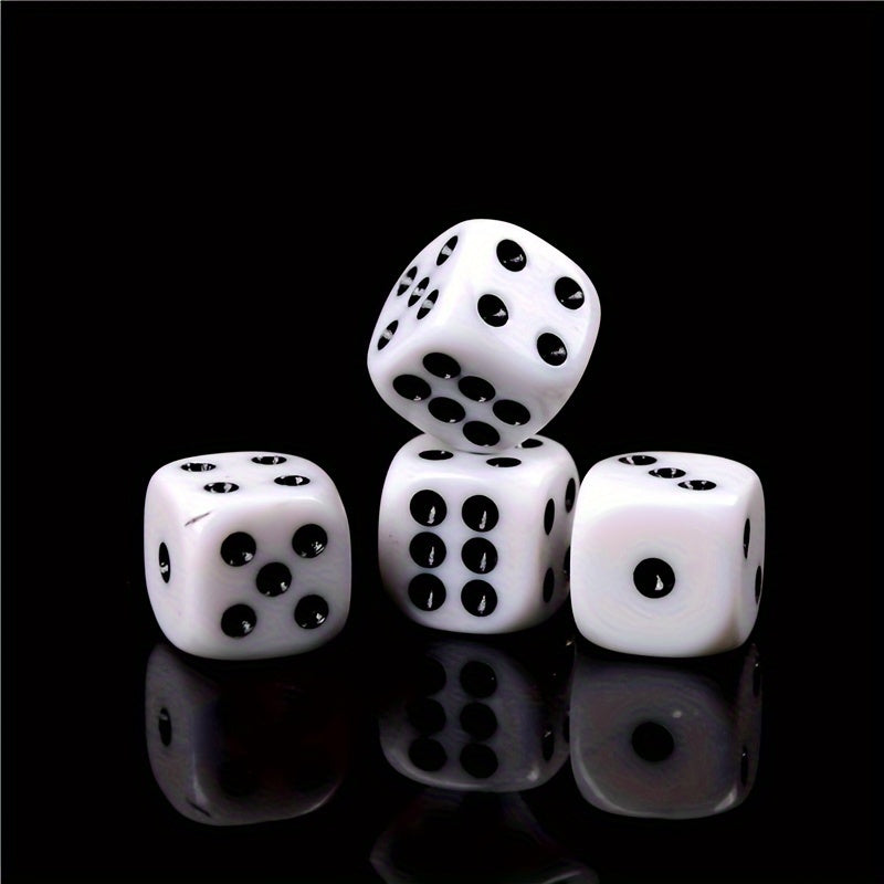 10pcs 16mm Acrylic Six Sided Round Corner Dice Board Game