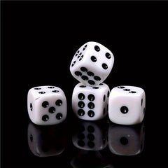 10pcs 16mm Acrylic Six Sided Round Corner Dice Board Game
