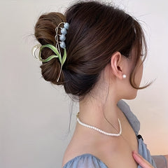 Rose Lily Flower Hair Claw Clip Non-slip Party Decor