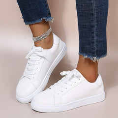 Women's Solid Skate Shoes Lightweight Sneaker For School