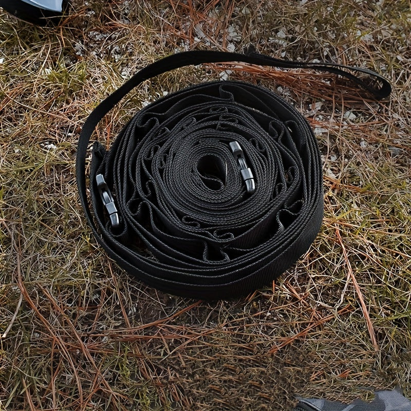 Tent Storage Clothesline Straps with 19 Carabiners Camping Lanyard