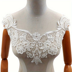 Water Soluble Lace Embroidery Polyester Silk Hollow Corsage Collar Sewing