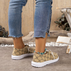 Women's Cartoon Bear Boat Shoes Lightweight Slip-on Casual Flats
