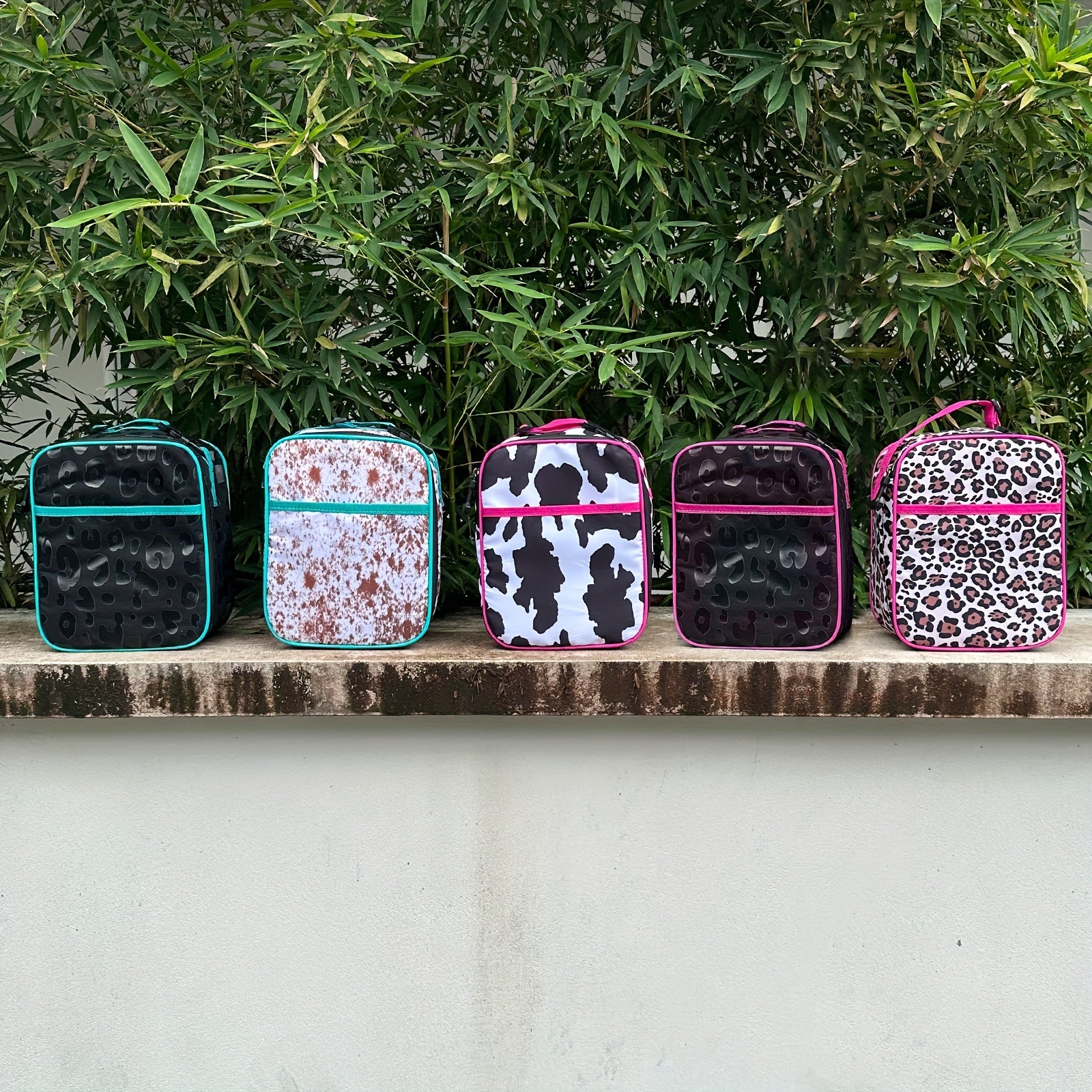 Leopard Pattern Waterproof Cooler Bag for Outdoor Picnic Camping