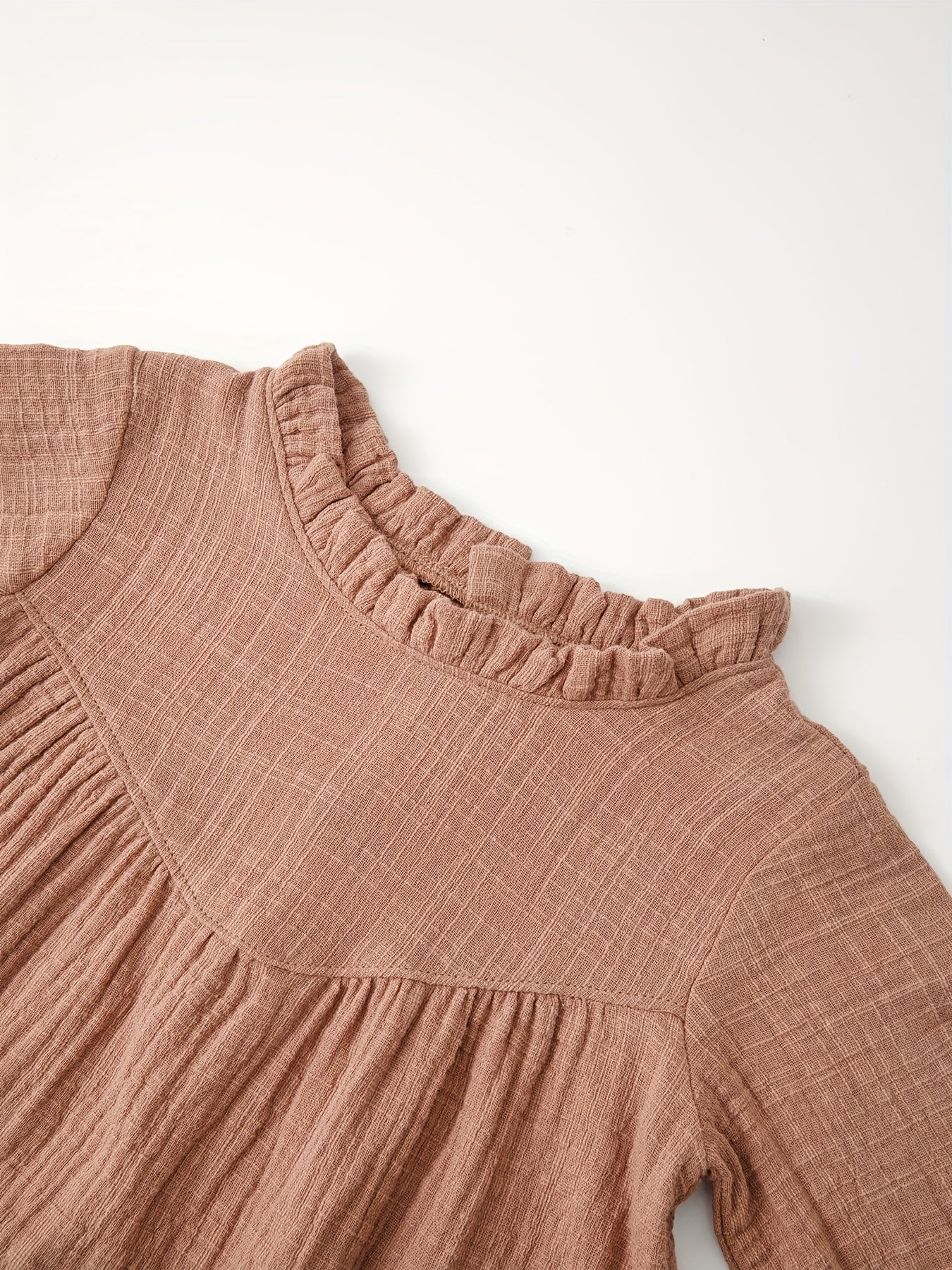 Comfy Cotton Ruffle Dress for Girls