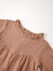 Comfy Cotton Ruffle Dress for Girls