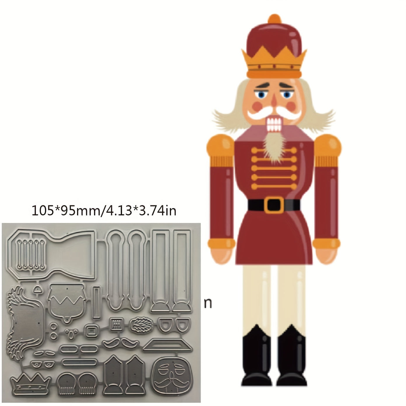 1pc Nutcracker Soldier Metal Cutting Dies for DIY Scrapbook Paper Craft