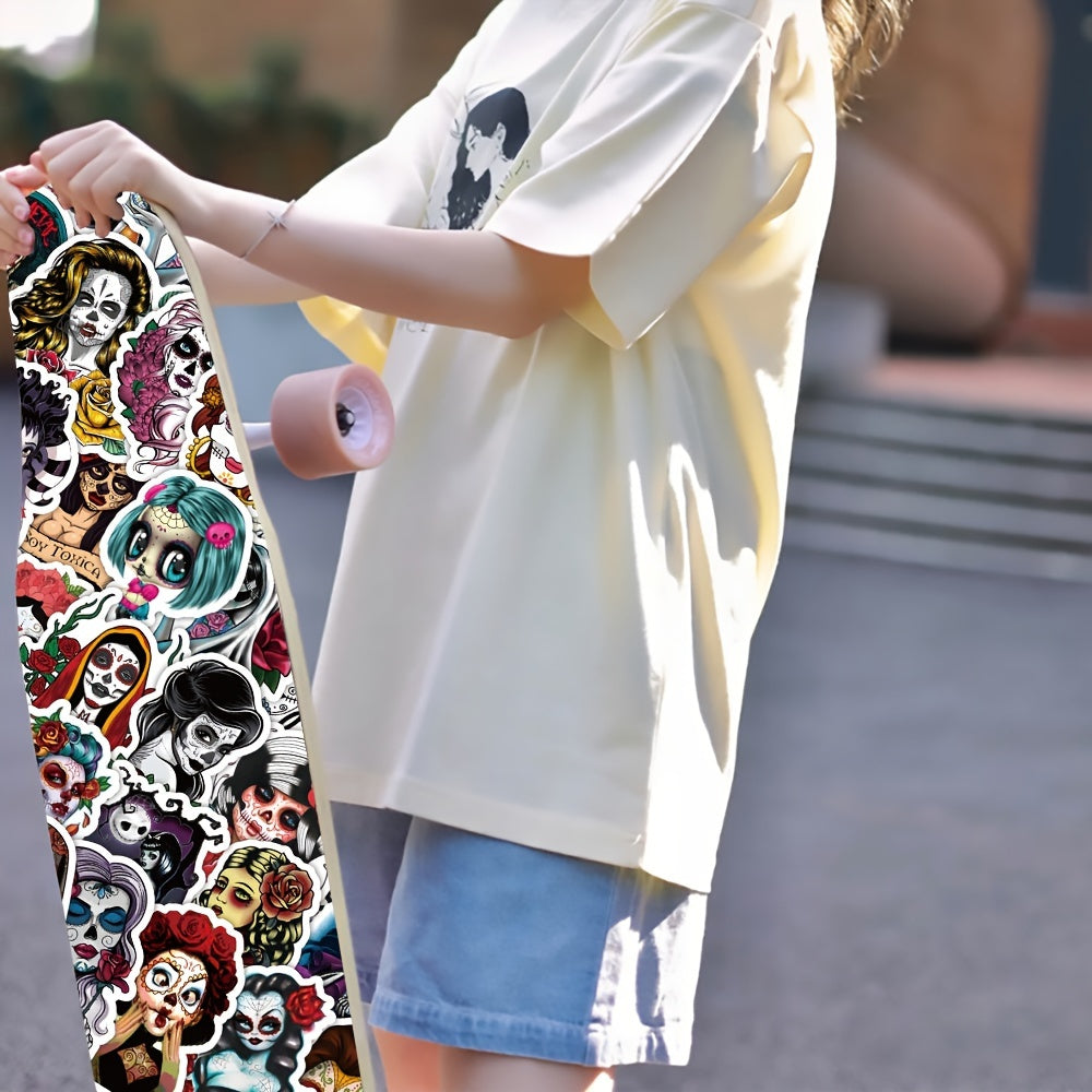 50pcs Zombie Bride Graffiti Stickers Waterproof DIY Sticker Pack