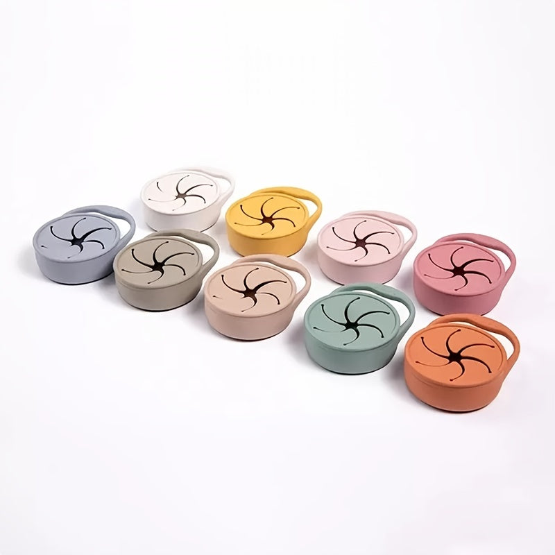 Kids Silicone Snack Cup Portable Leak-proof Anti-fall Cup