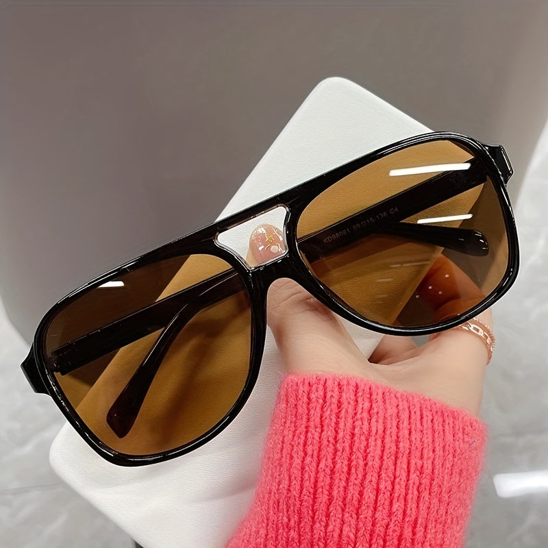 Top Bar Aviator Sunglasses Retro Tortoiseshell UV400 Sun Shades