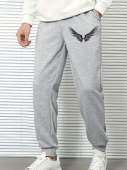Wings Print Men's Drawstring Sweatpants Casual Jogger Pants