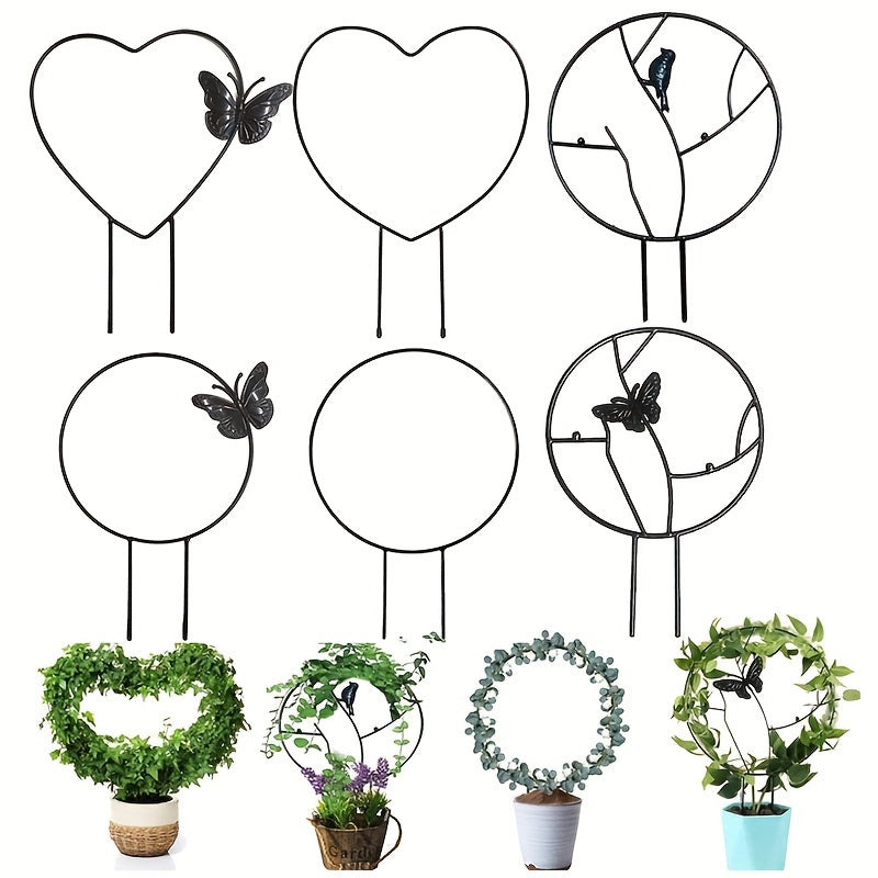Plant Climbing Frame Potted Flower Arrangement Support Frame Iron Frame