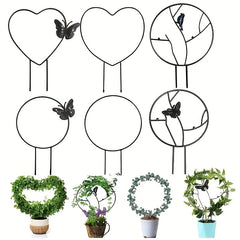 Plant Climbing Frame Potted Flower Arrangement Support Frame Iron Frame