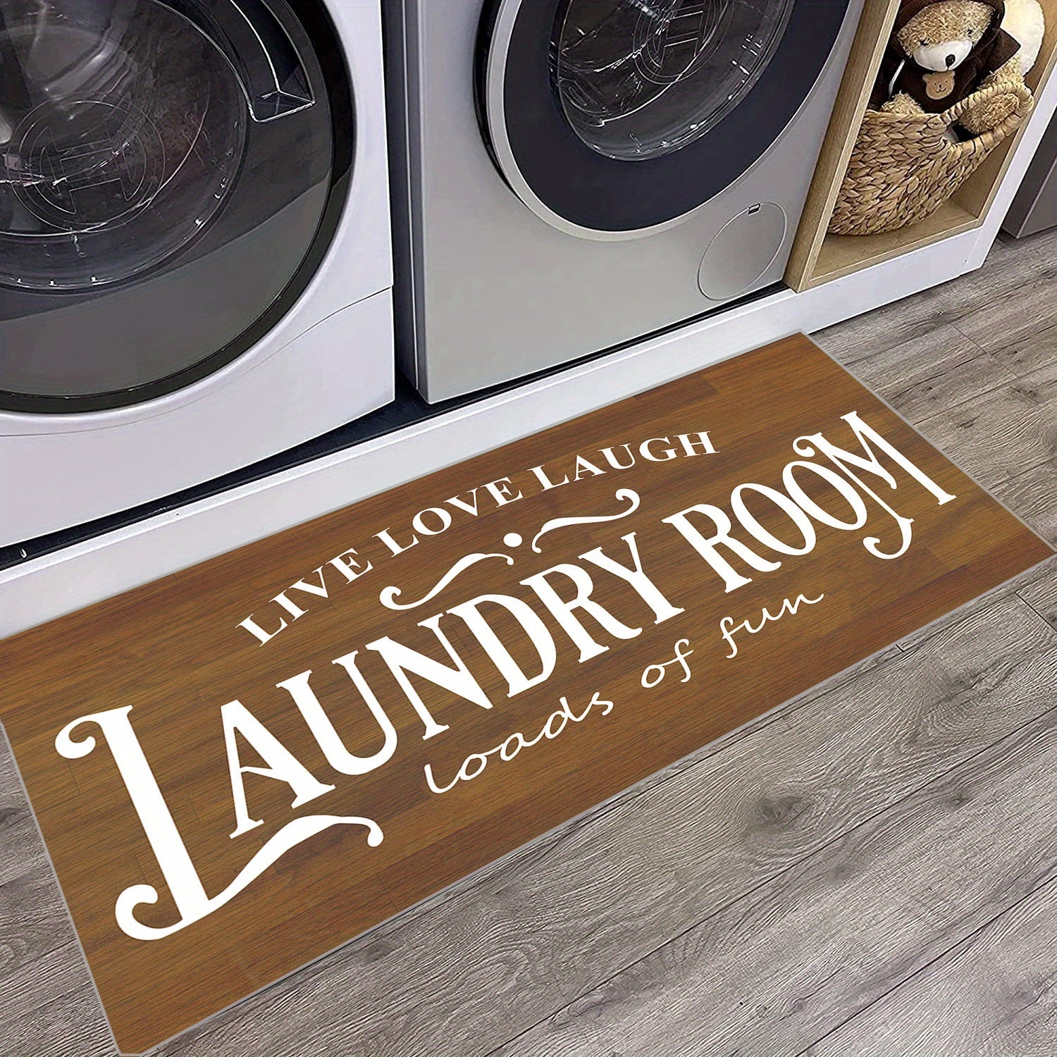 Farmhouse Laundry Room Rug Bathroom Decor Mat
