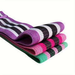 3pcs Elastic Squat Resistance Bands Buttocks Fitness Training Tension Bands