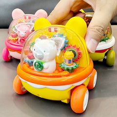 Colorful Animal Puzzle Sliding Car for Kids