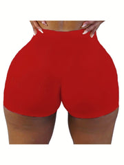 High Waist Skinny Yoga Shorts for Women