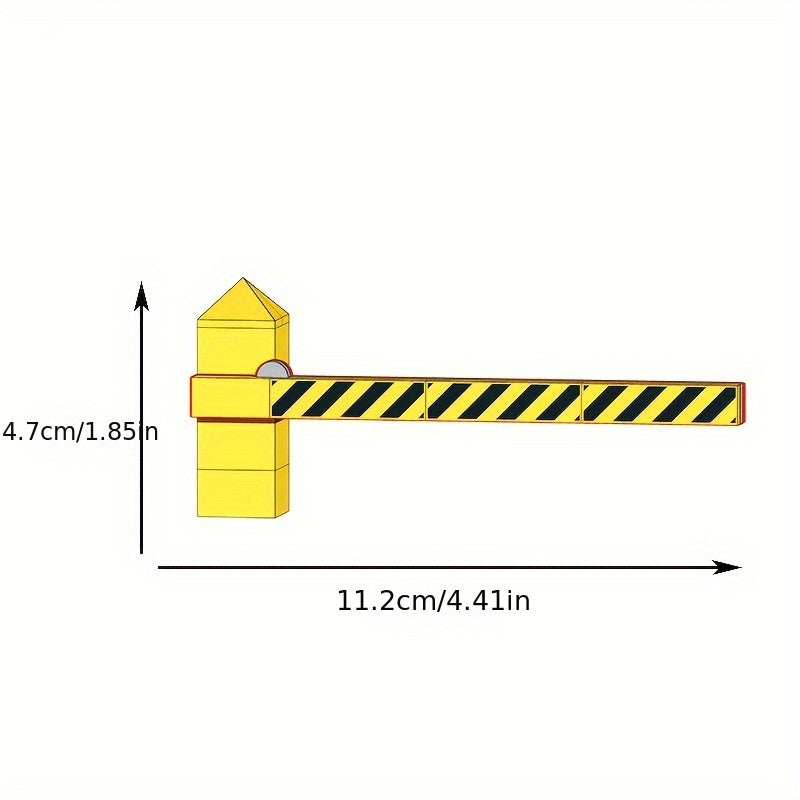 Traffic Railing Toys Building Blocks Parking Lot Lifting Rod