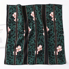 Classic Small Satin Square Scarf Bandana Head Wrap For Women
