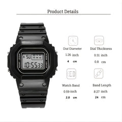LED Digital Couple Watches Waterproof Casual Wrist Watch