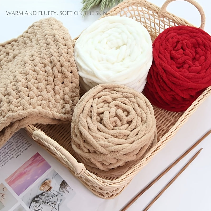 Chunky Yarn 100g Ball Soft Polyester Wool for Crochet