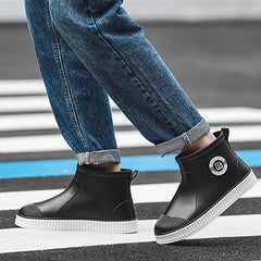 Men's Waterproof Rain Boots Wear Resistant Outdoor Work Fishing Shoes