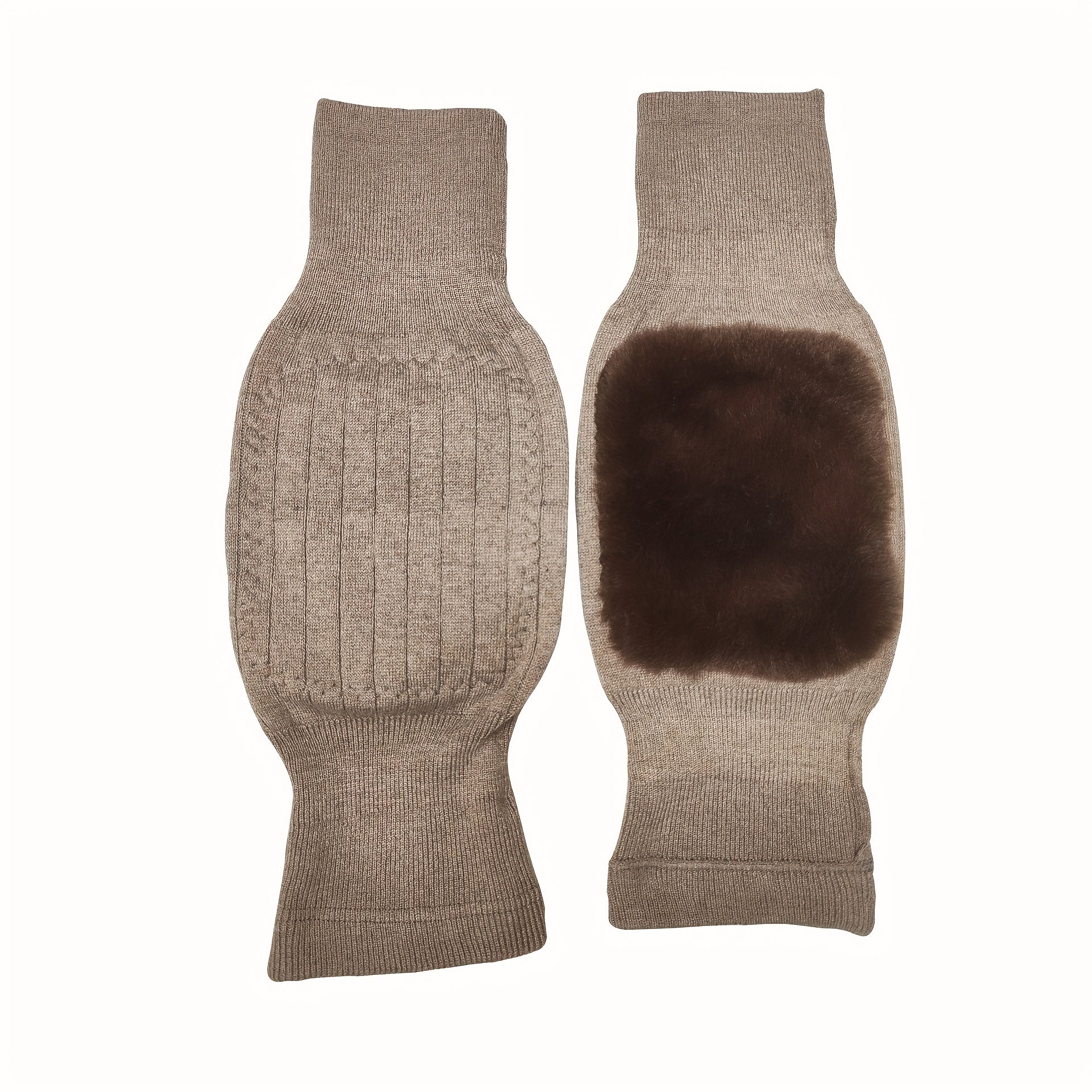 1 Pair Cashmere Knee Pads Elastic Warm Knee Pad For Cold Weather