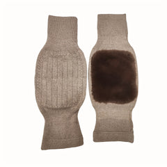 1 Pair Cashmere Knee Pads Elastic Warm Knee Pad For Cold Weather