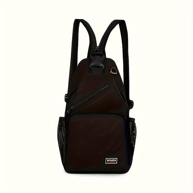 Nylon Cross Body Bag Casual Shoulder Bag Zipper Strap Outdoor Work Travel