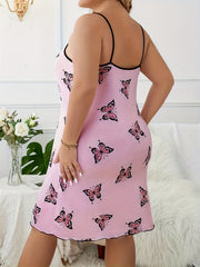 Butterfly Print Cami Sleep Dress
