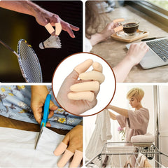 20Pcs Silicone Finger Sleeves Thumb Protector Gel Finger Cots for Finger Tips