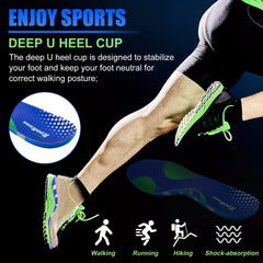Shock Absorption Insoles for Men and Women Arch Support Orthotic Insoles