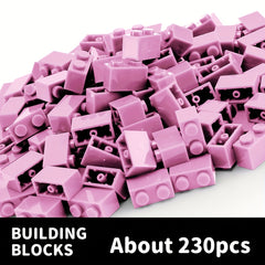 230pcs 1x2 High Brick Building Blocks DIY Toy for Boys and Girls